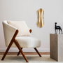 Opviq Lámpara de Pared de Cuerpo Metálico Dorado